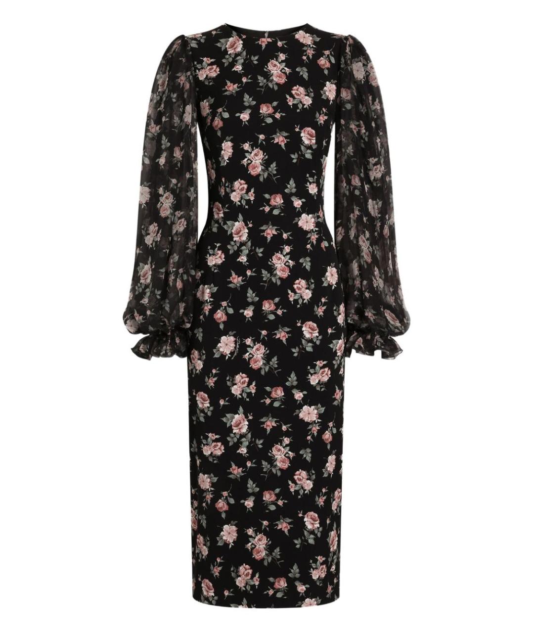 DOLCE&GABBANA Черное шелковое вечернее платье, фото 1