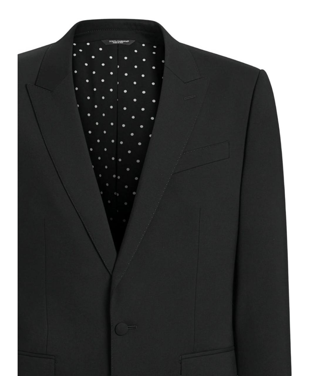 DOLCE&GABBANA Черный шерстяной пиджак, фото 2