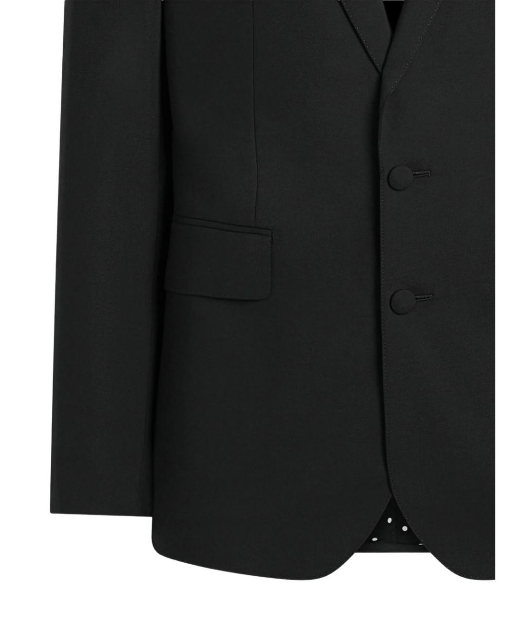 DOLCE&GABBANA Черный шерстяной пиджак, фото 3