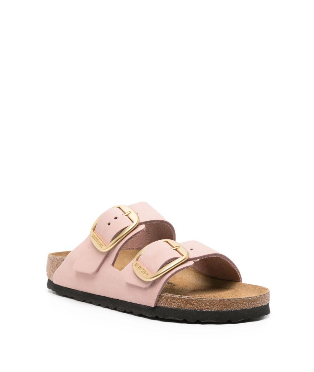 BIRKENSTOCK Розовые замшевые сандалии, фото 2
