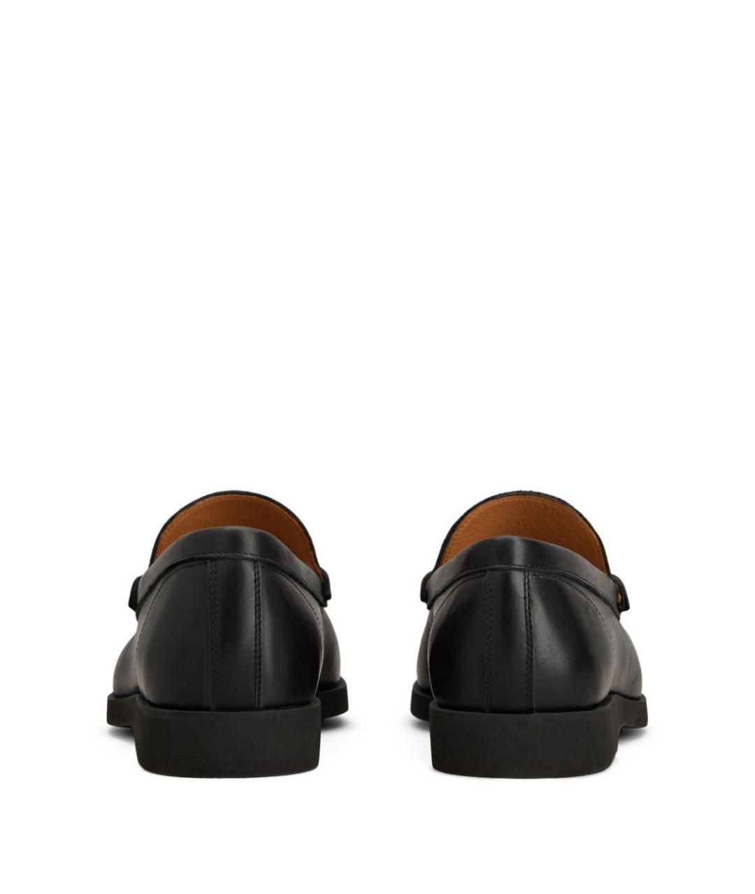 TOD'S Черные кожаные лоферы, фото 4