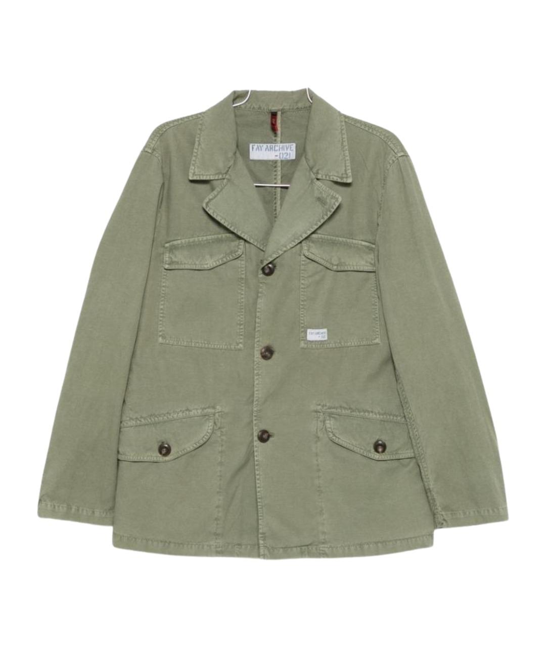 FAY Зеленая хлопковая куртка, фото 1