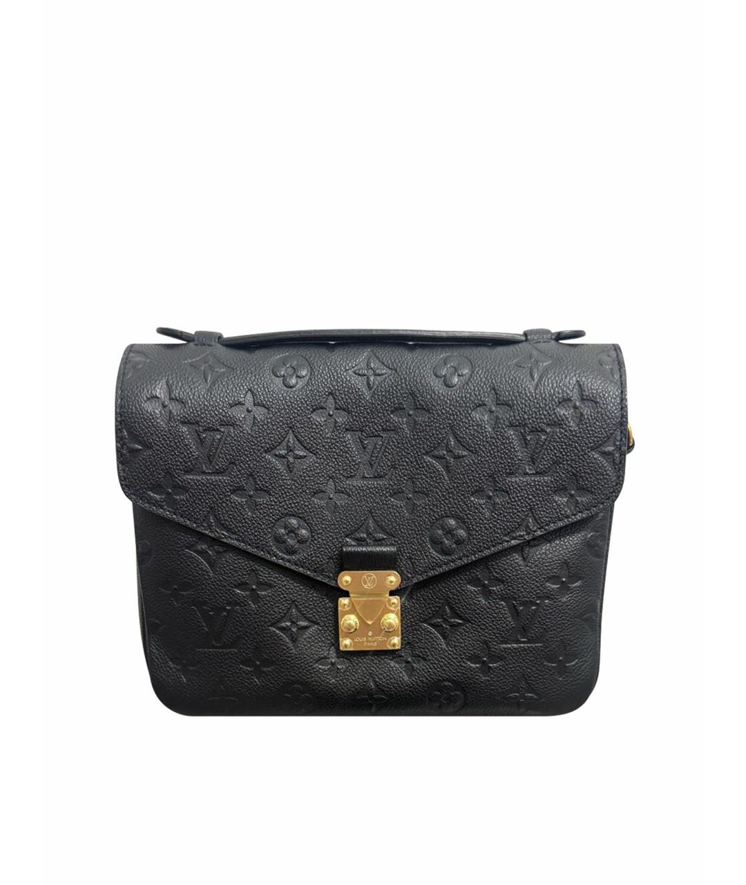 LOUIS VUITTON Черная кожаная сумка через плечо, фото 1