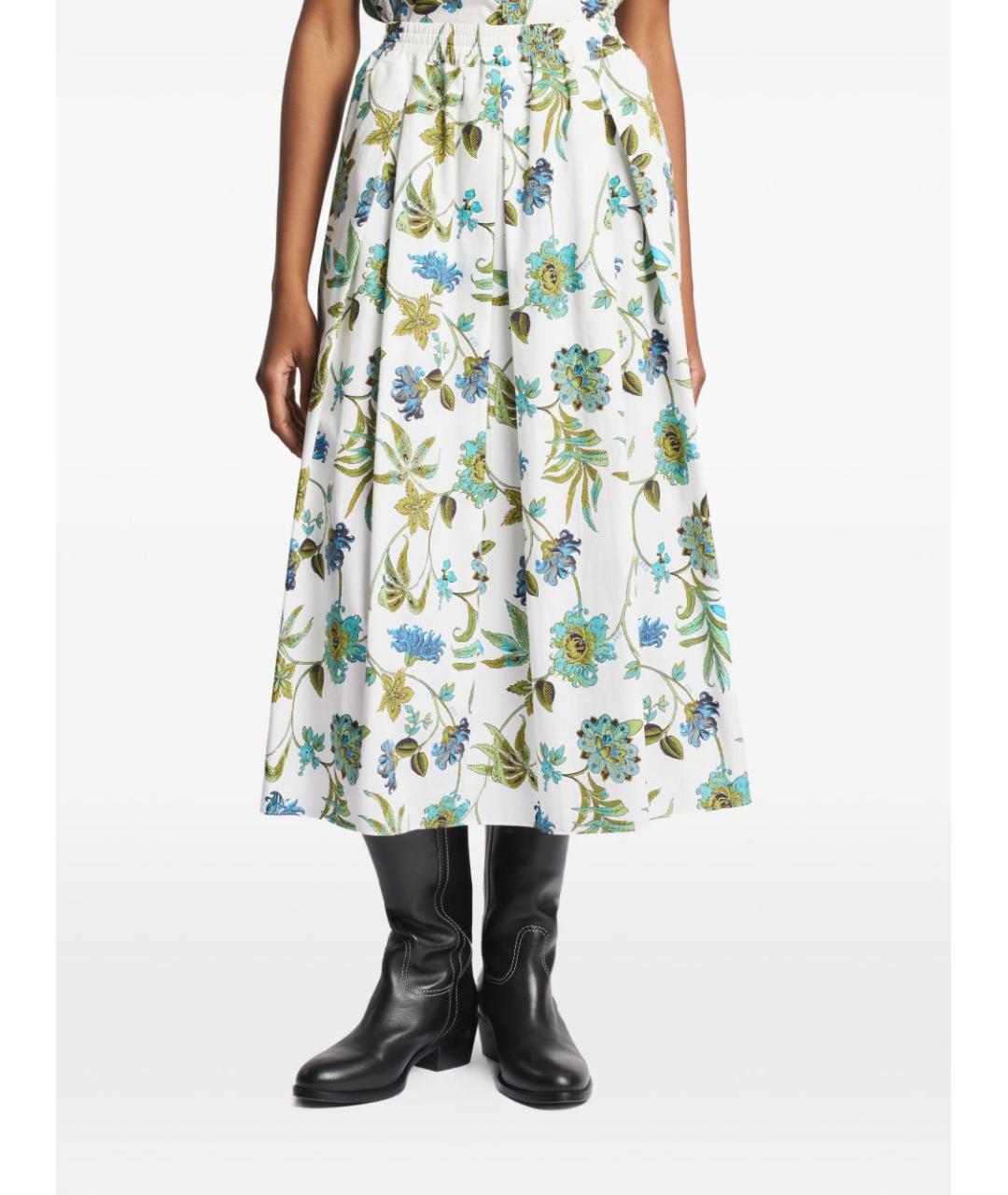 FAY Мульти хлопковая юбка миди, фото 3