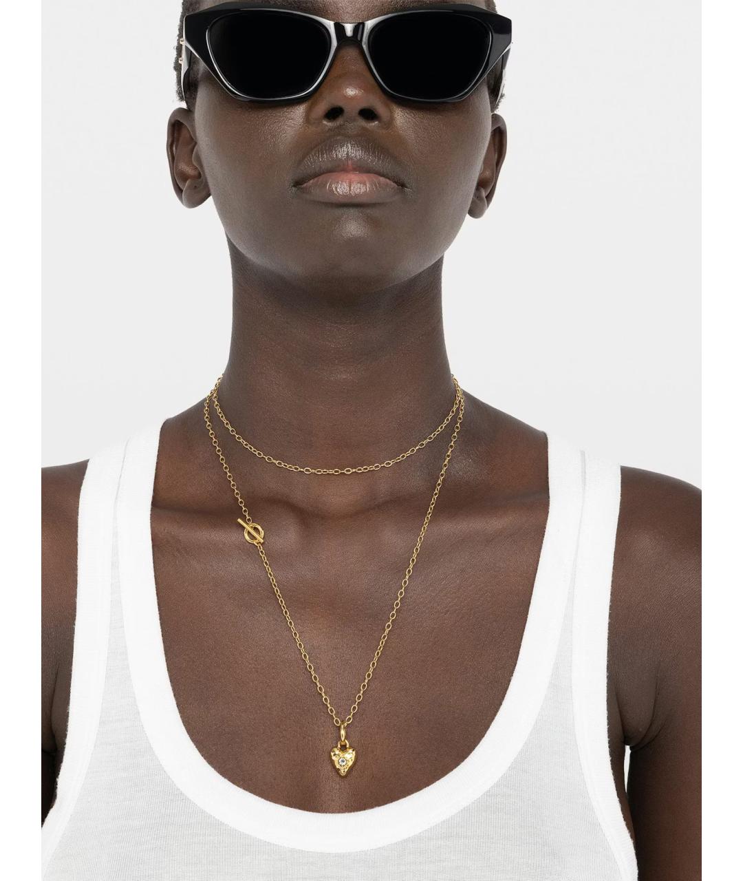 ZADIG & VOLTAIRE Золотое металлическое колье, фото 4