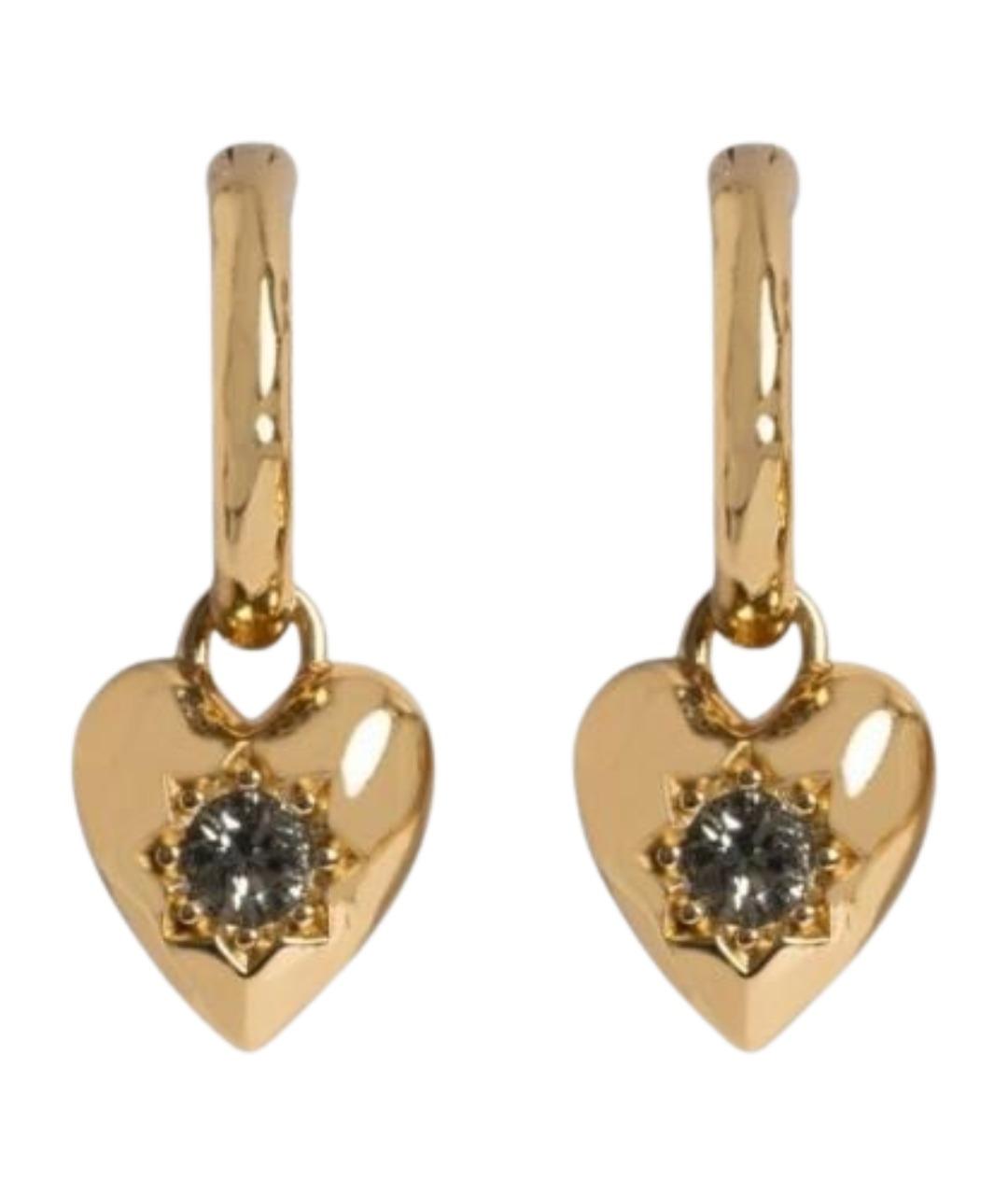 ZADIG & VOLTAIRE Золотые металлические серьги, фото 1