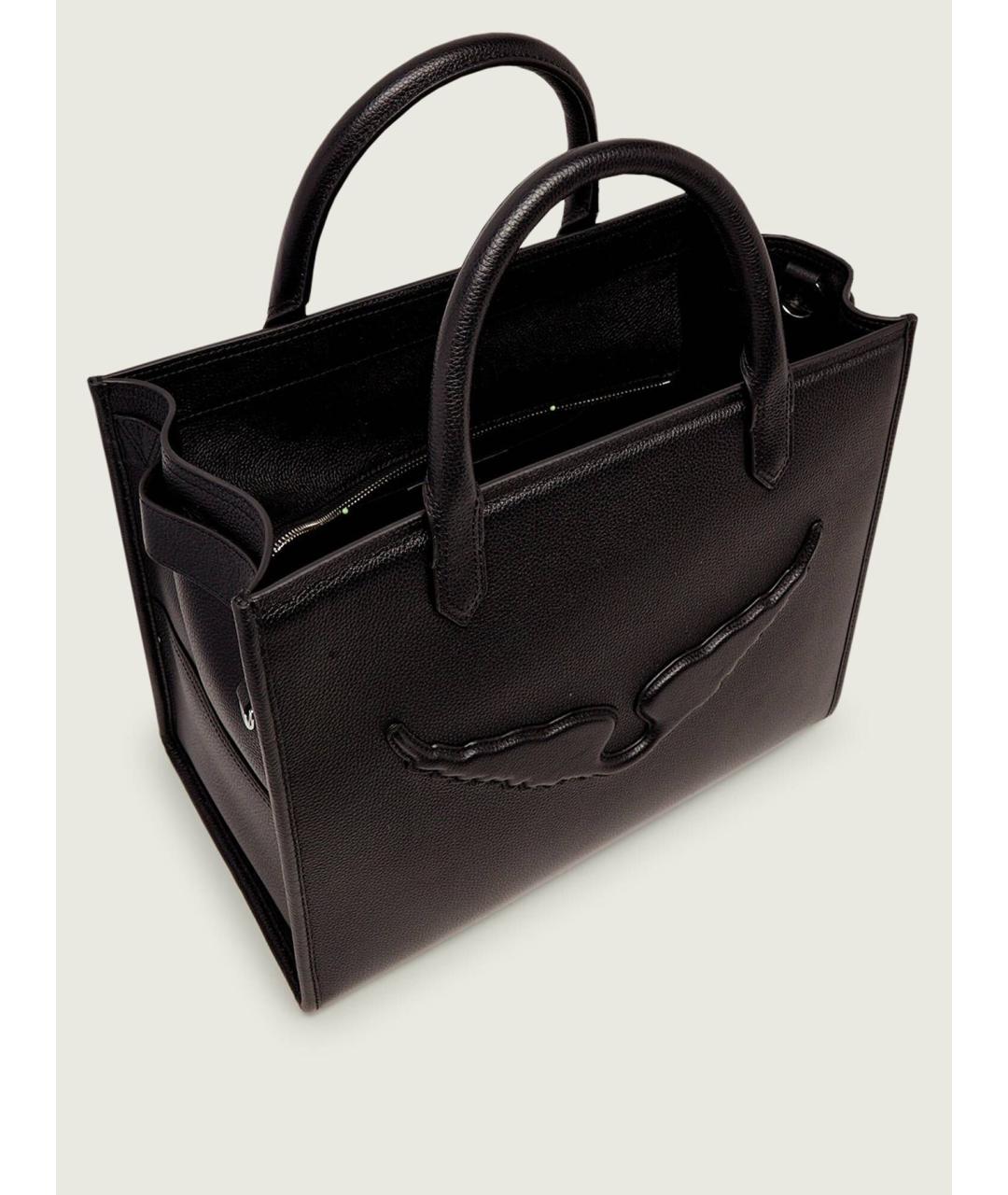ZADIG & VOLTAIRE Черная кожаная сумка тоут, фото 6