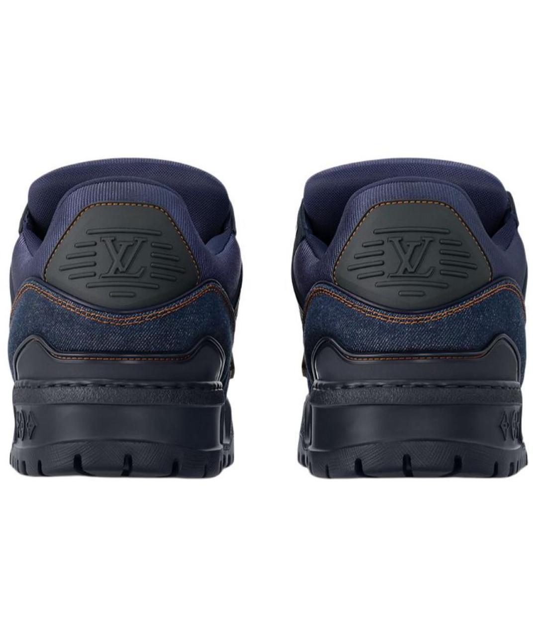 LOUIS VUITTON Синие текстильные кроссовки, фото 4