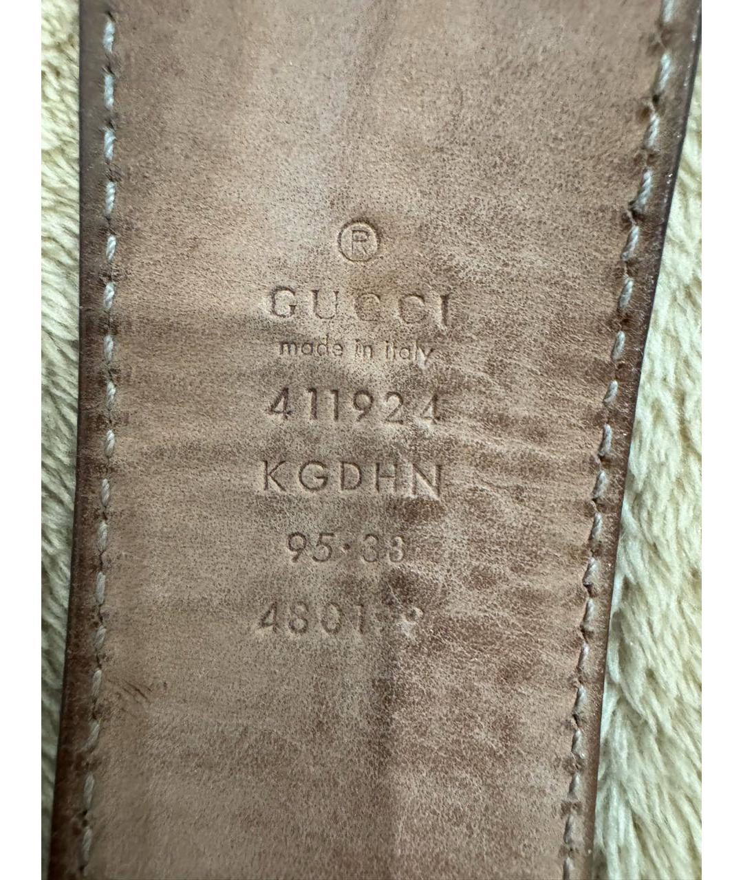 GUCCI Бежевый ремень, фото 3