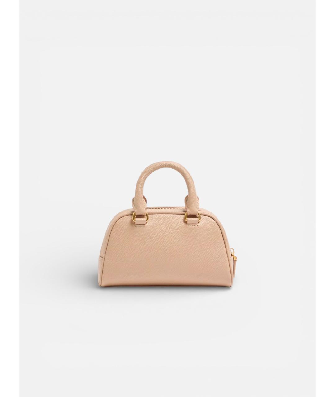 VALENTINO Розовая кожаная сумка тоут, фото 2