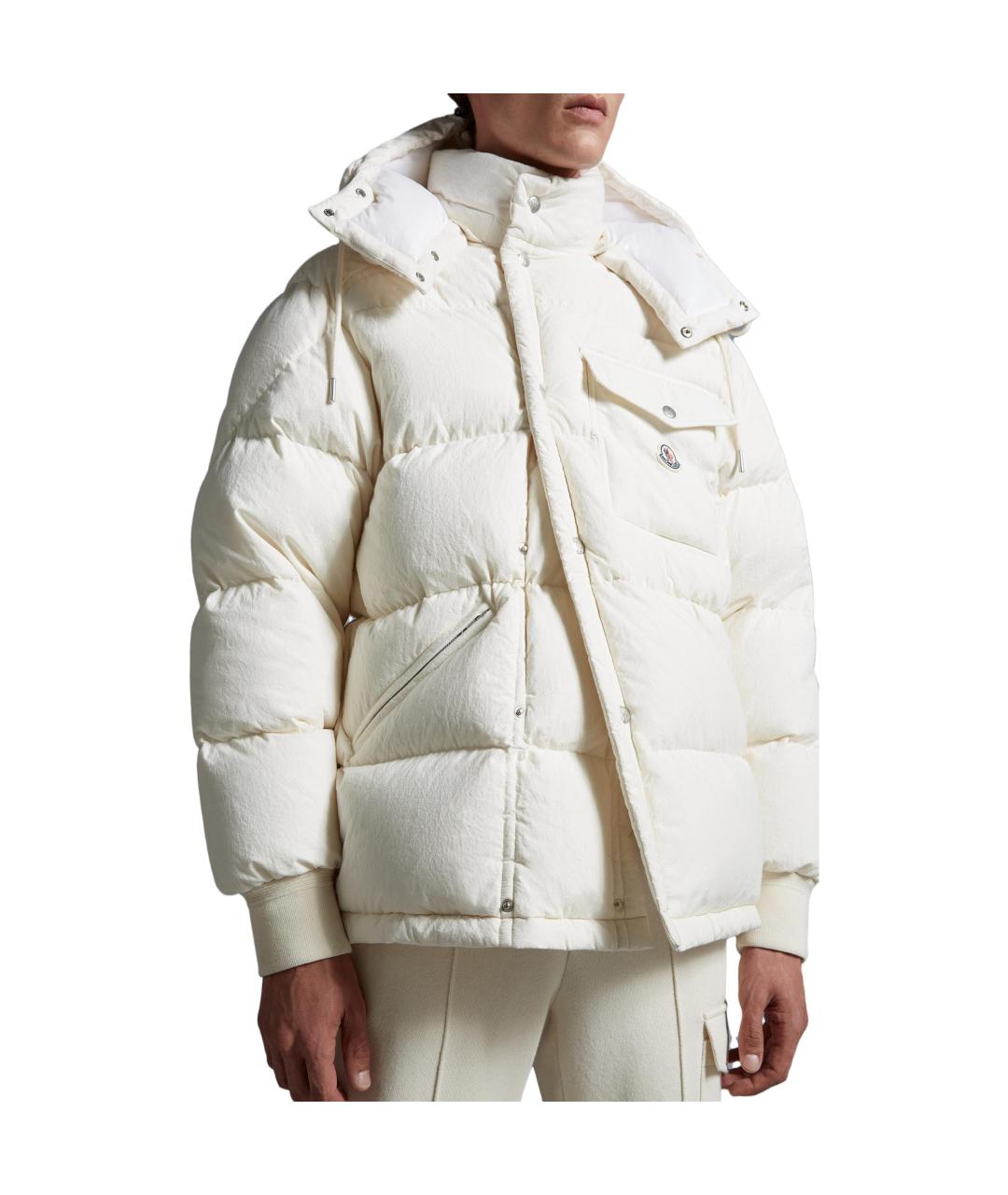 MONCLER Белый пуховик, фото 2