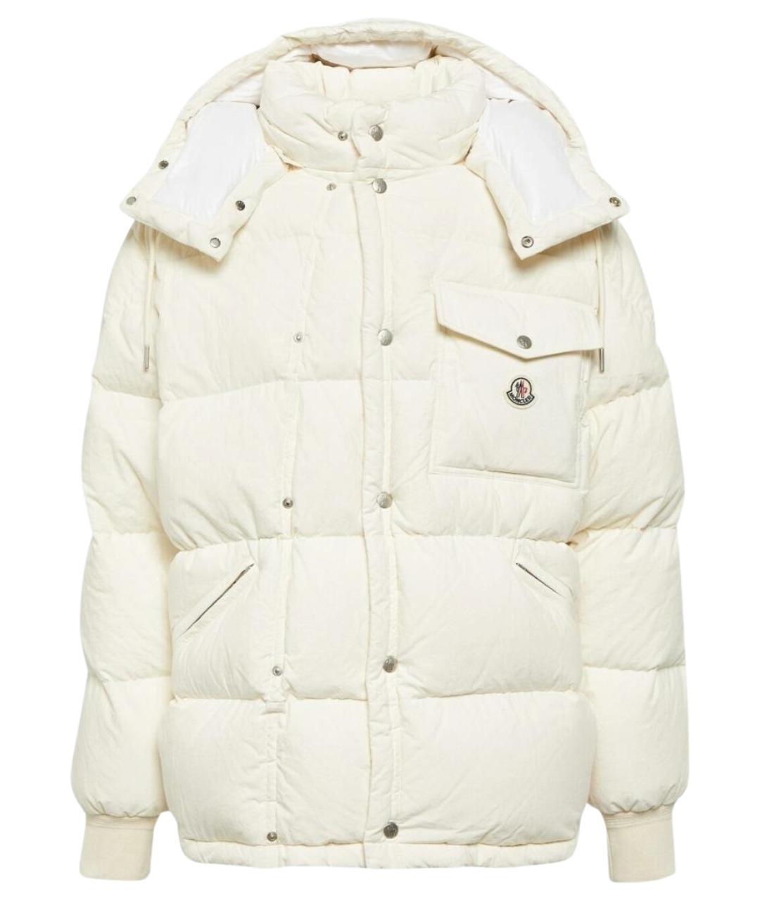 MONCLER Белый пуховик, фото 1