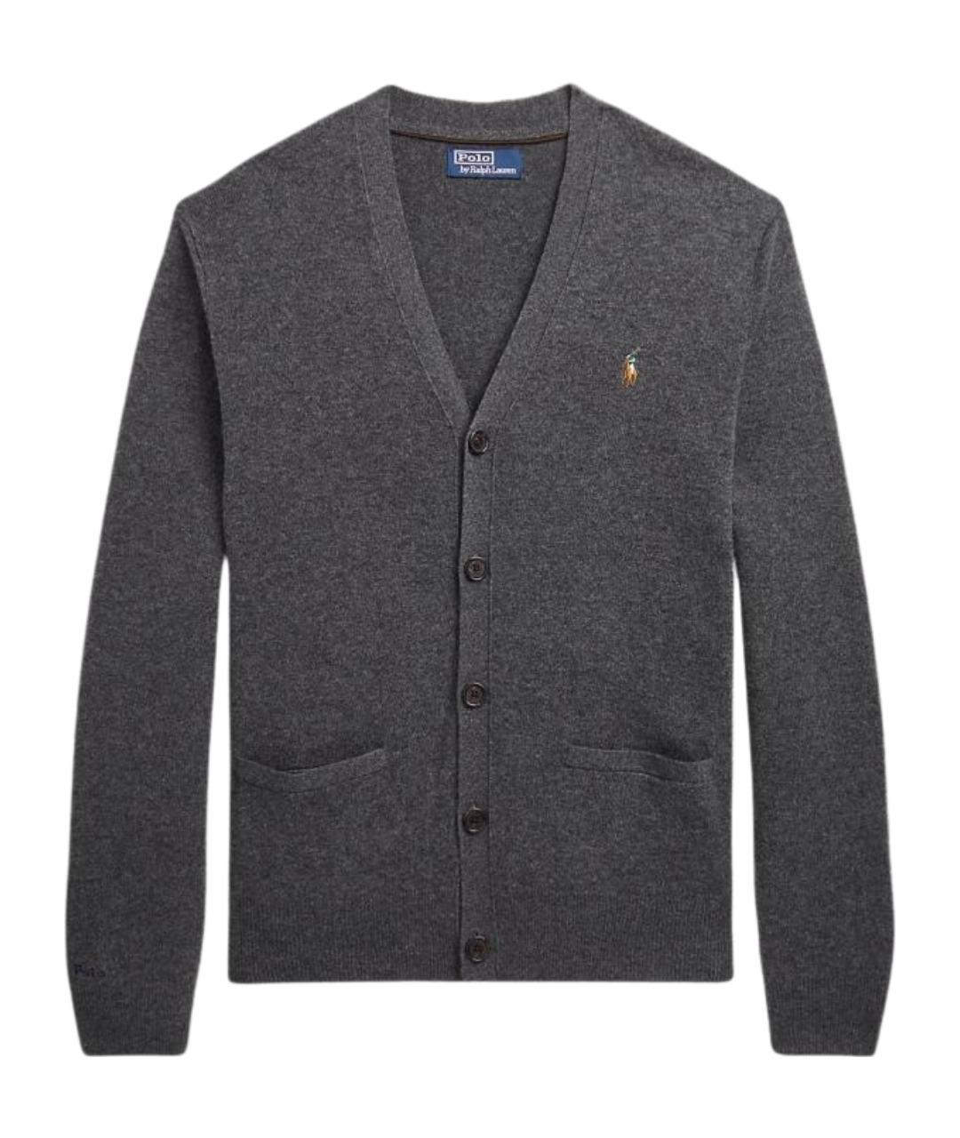 POLO RALPH LAUREN Серый кардиган, фото 1