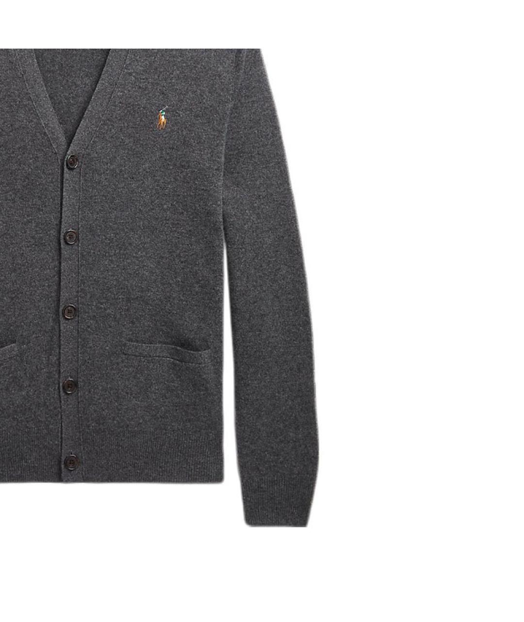 POLO RALPH LAUREN Серый кардиган, фото 4