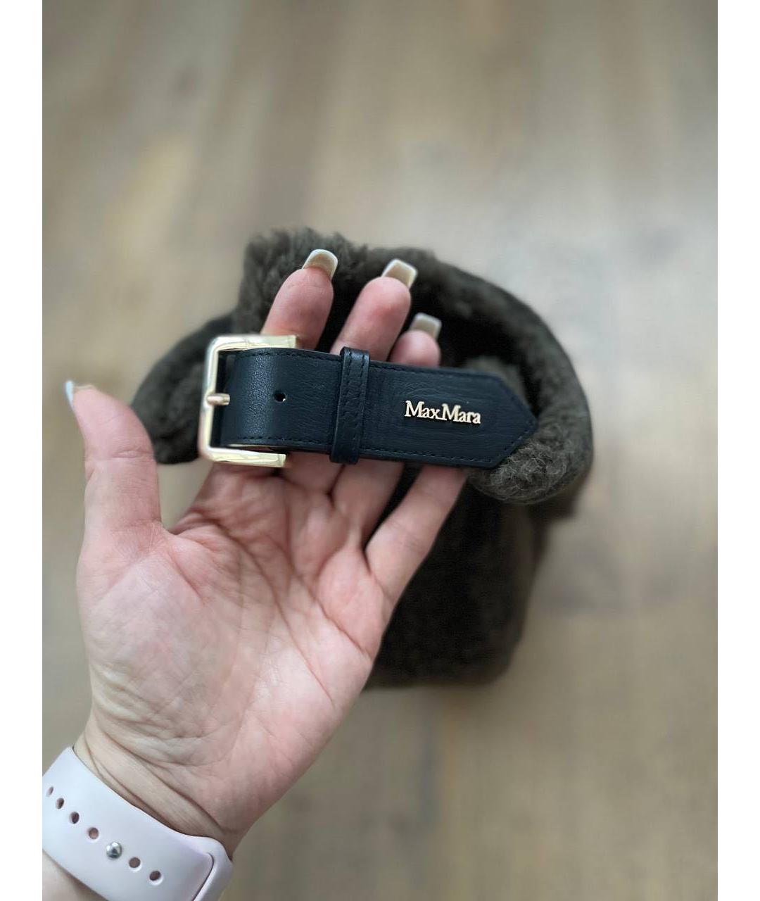 MAX MARA Хаки кепка, фото 4