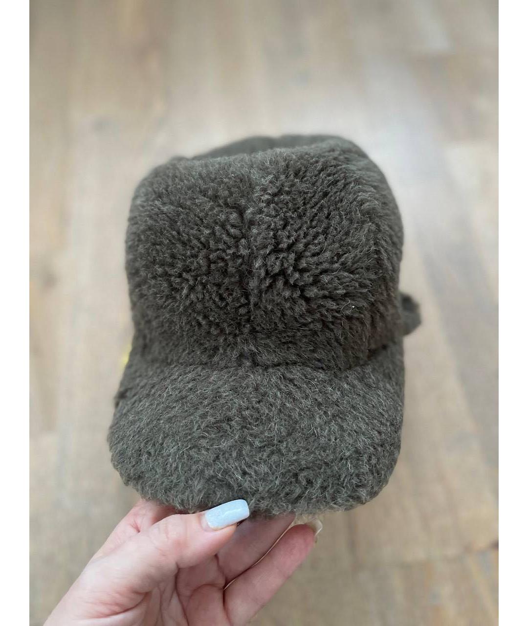 MAX MARA Хаки кепка, фото 7