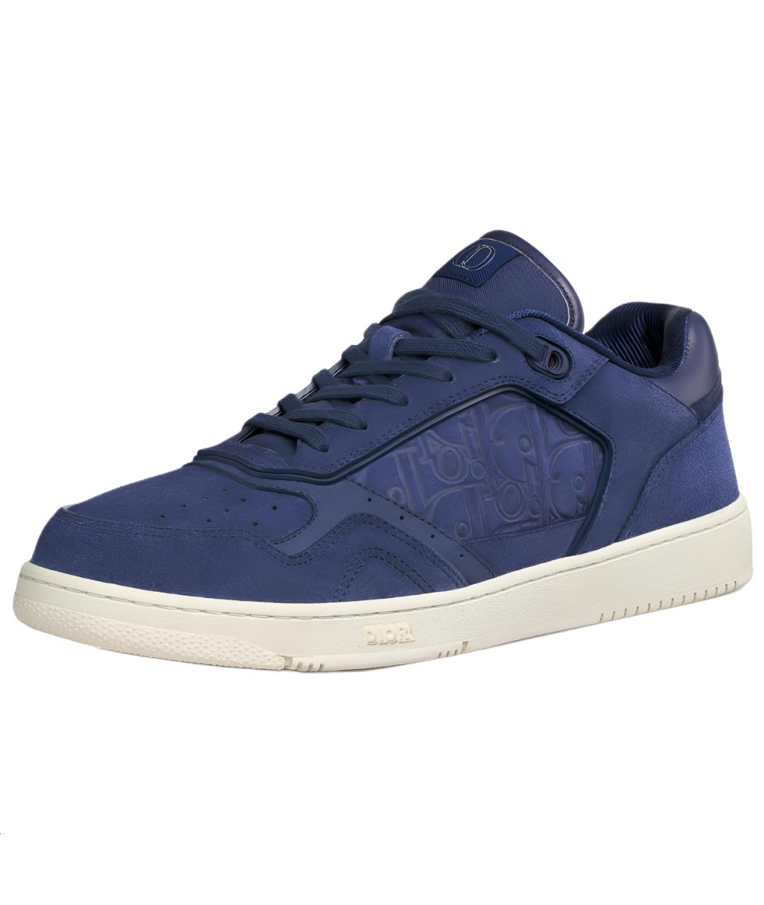 CHRISTIAN DIOR Синие замшевые кеды, фото 3