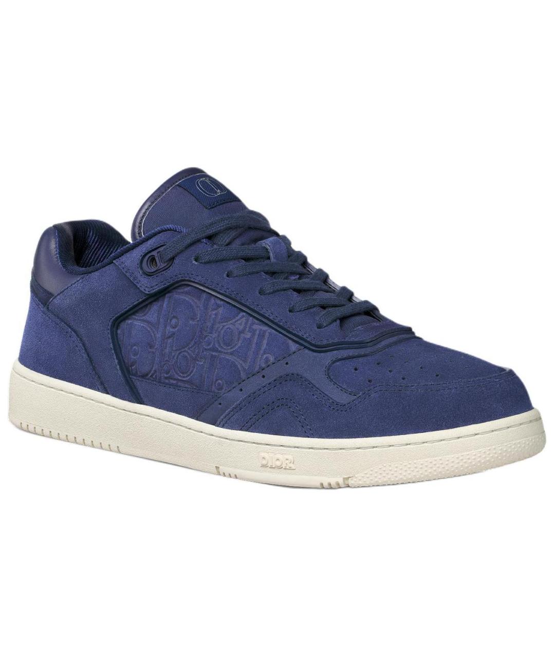 CHRISTIAN DIOR Синие замшевые кеды, фото 4