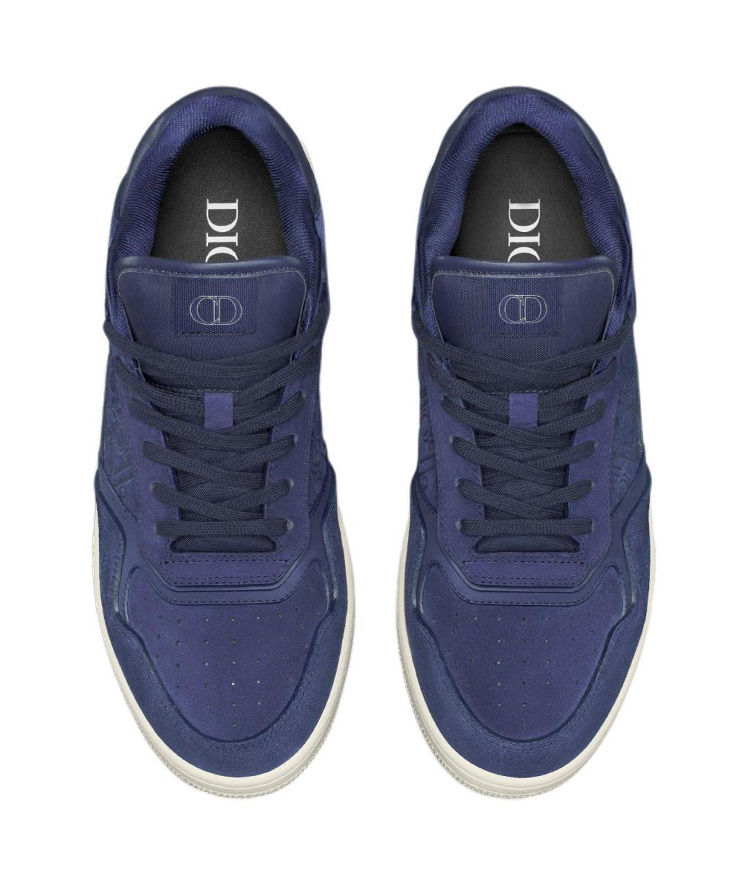 CHRISTIAN DIOR Синие замшевые кеды, фото 5