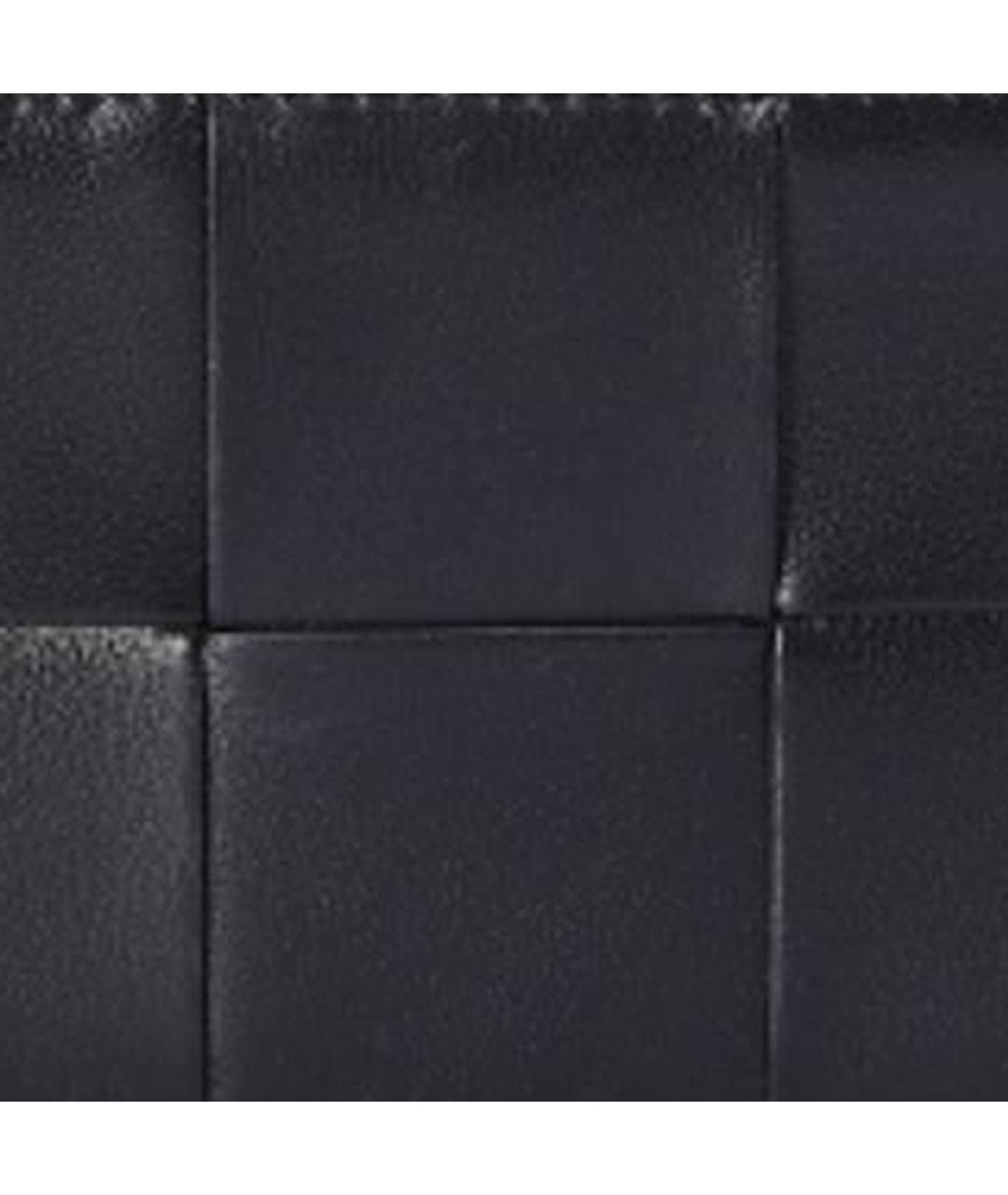 BOTTEGA VENETA Черный кожаный кошелек, фото 4