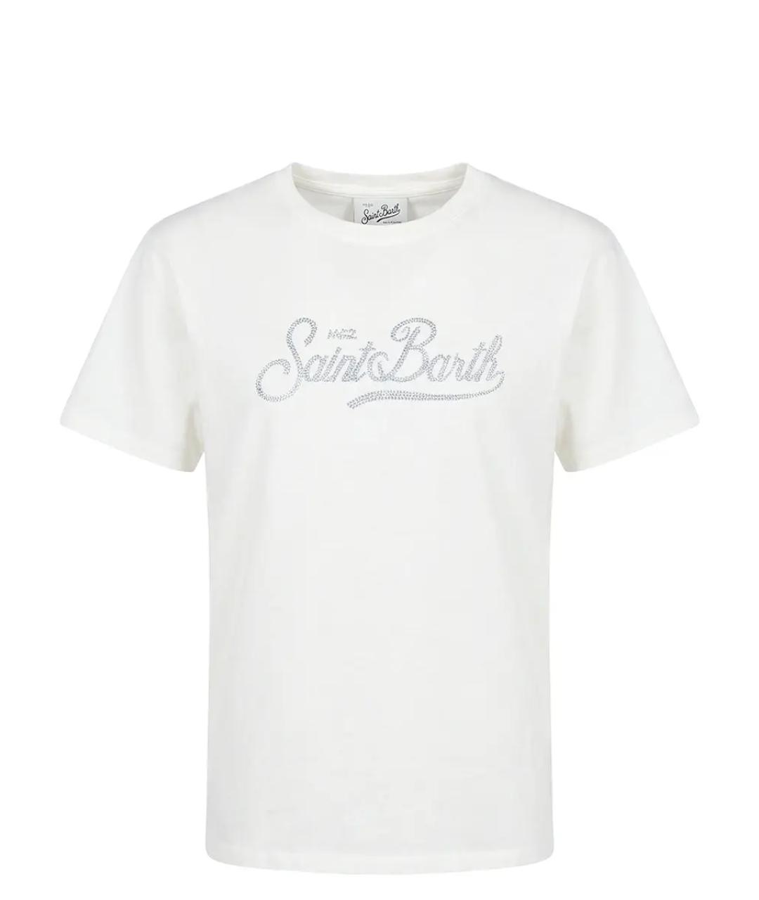 MC2 SAINT BARTH Белая хлопковая футболка, фото 1