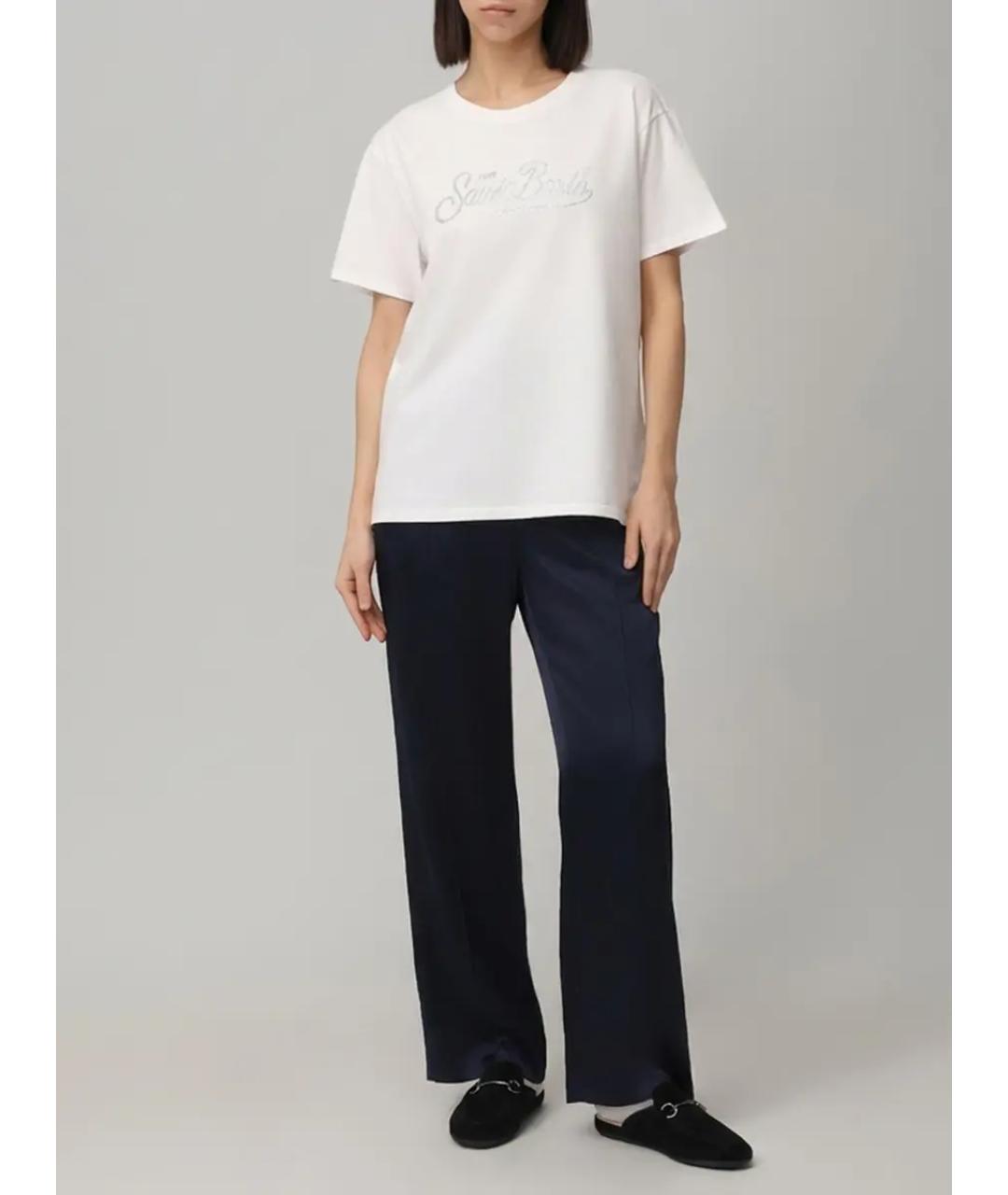 MC2 SAINT BARTH Белая хлопковая футболка, фото 2