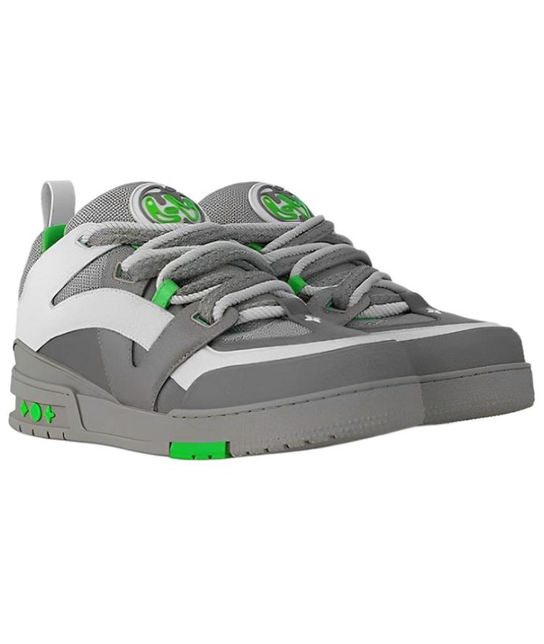 LOUIS VUITTON Серые кроссовки, фото 2