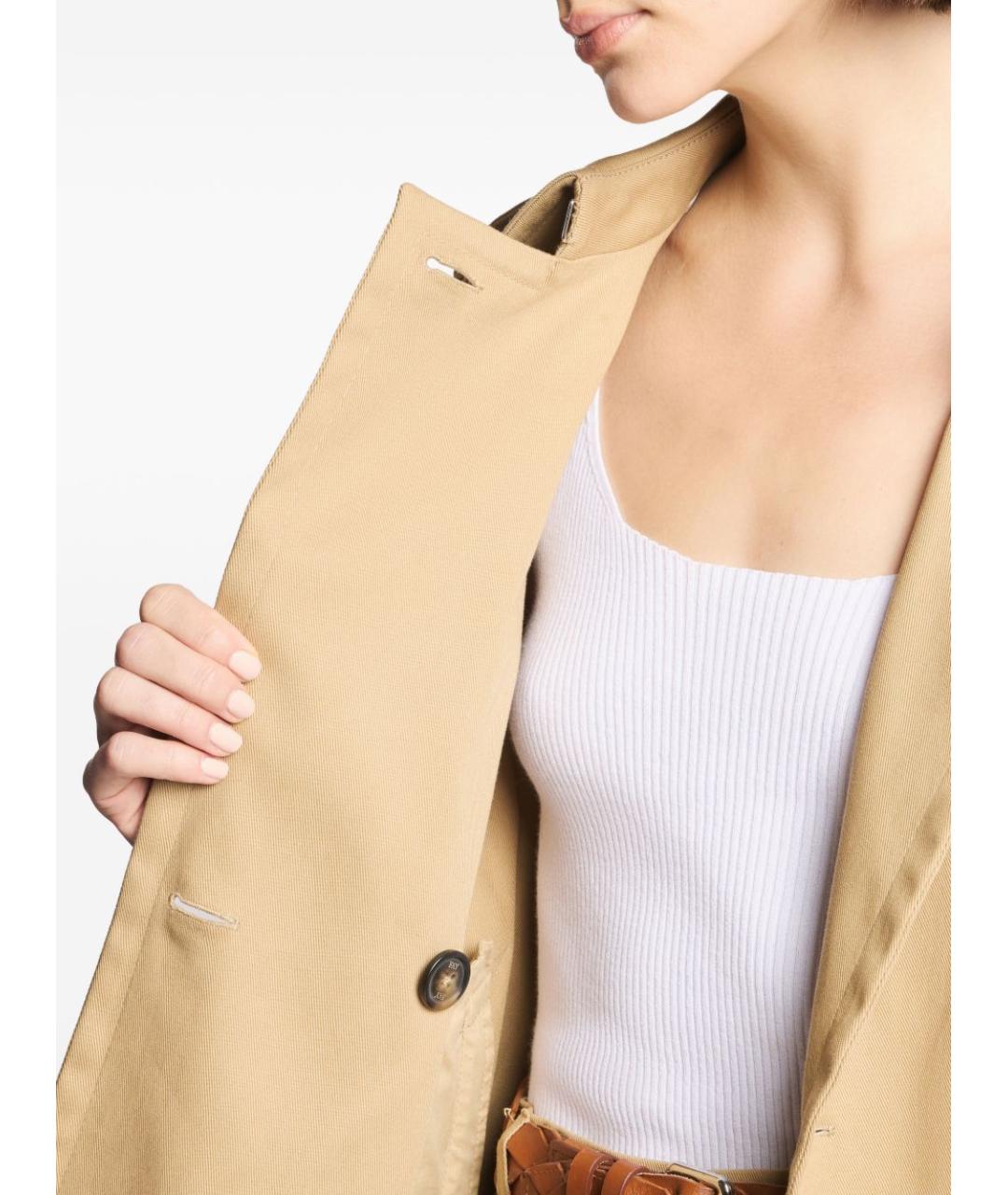 FAY Бежевый хлопковый тренч/плащ, фото 2