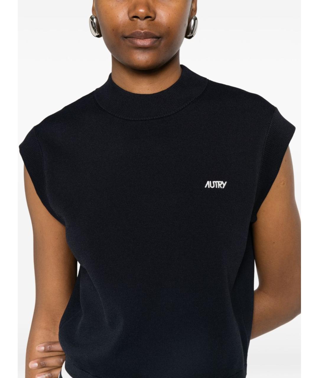 AUTRY Синий вискозный джемпер / свитер, фото 3
