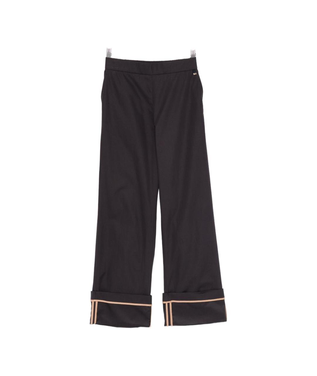 HERNO Синие прямые брюки, фото 1