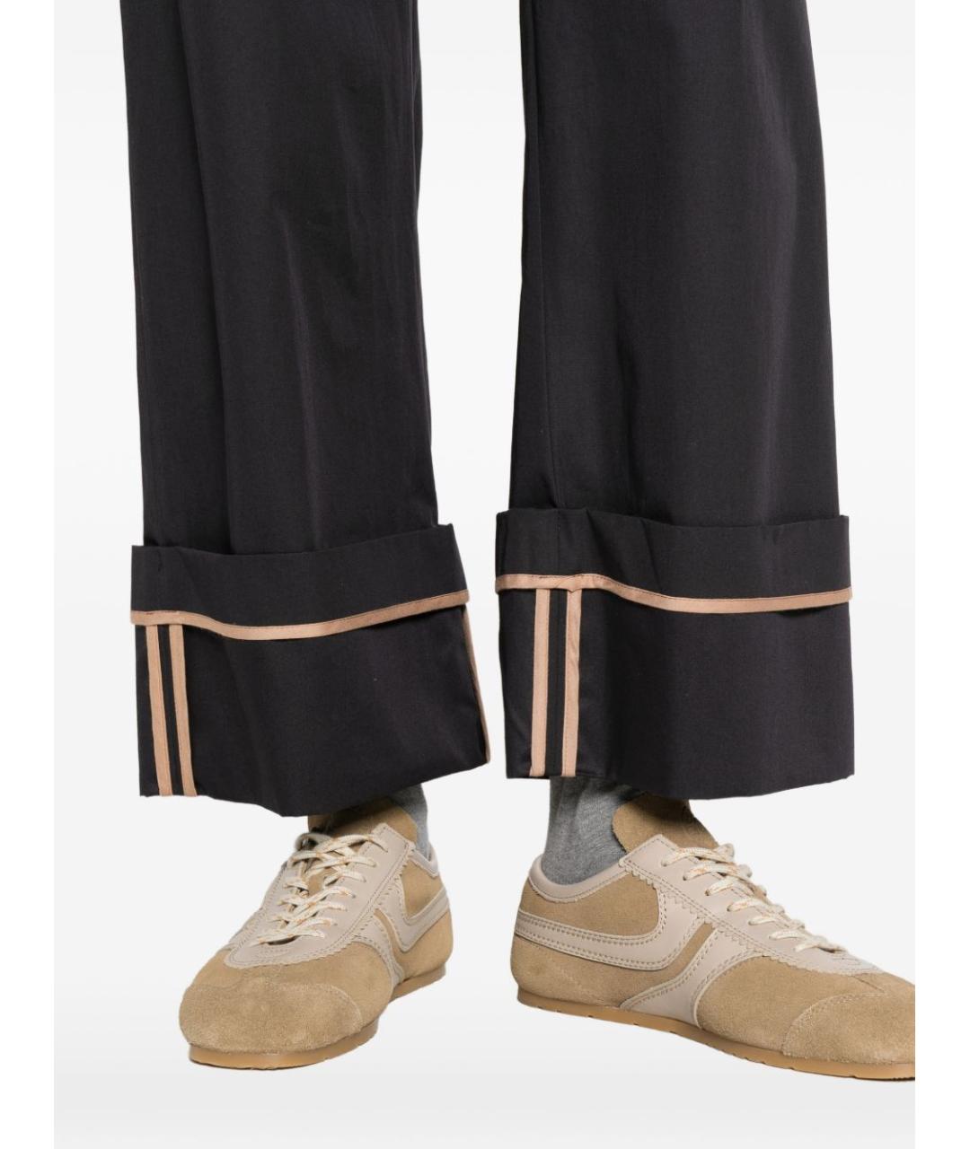 HERNO Синие прямые брюки, фото 3