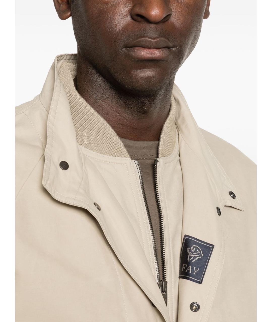 FAY Бежевая хлопковая куртка, фото 3