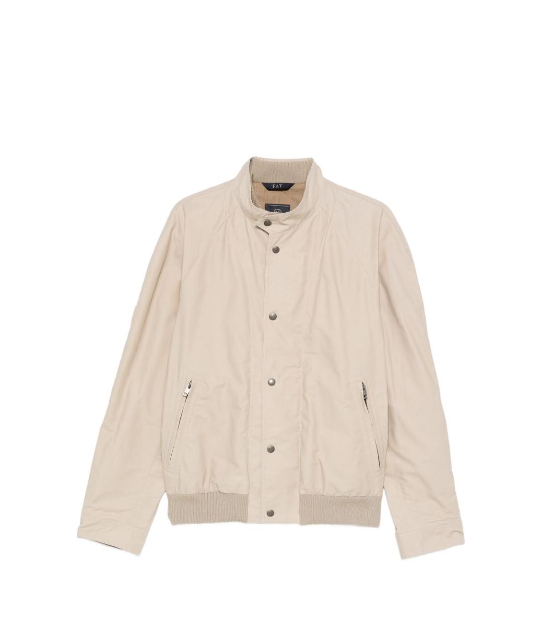 FAY Бежевая хлопковая куртка, фото 1
