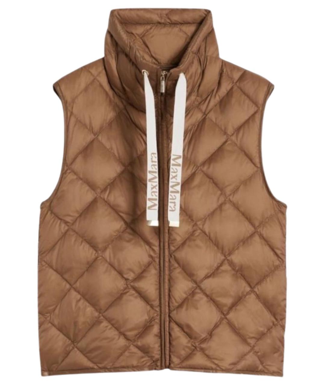 'S MAX MARA Коричневый полиамидовый жилет, фото 1