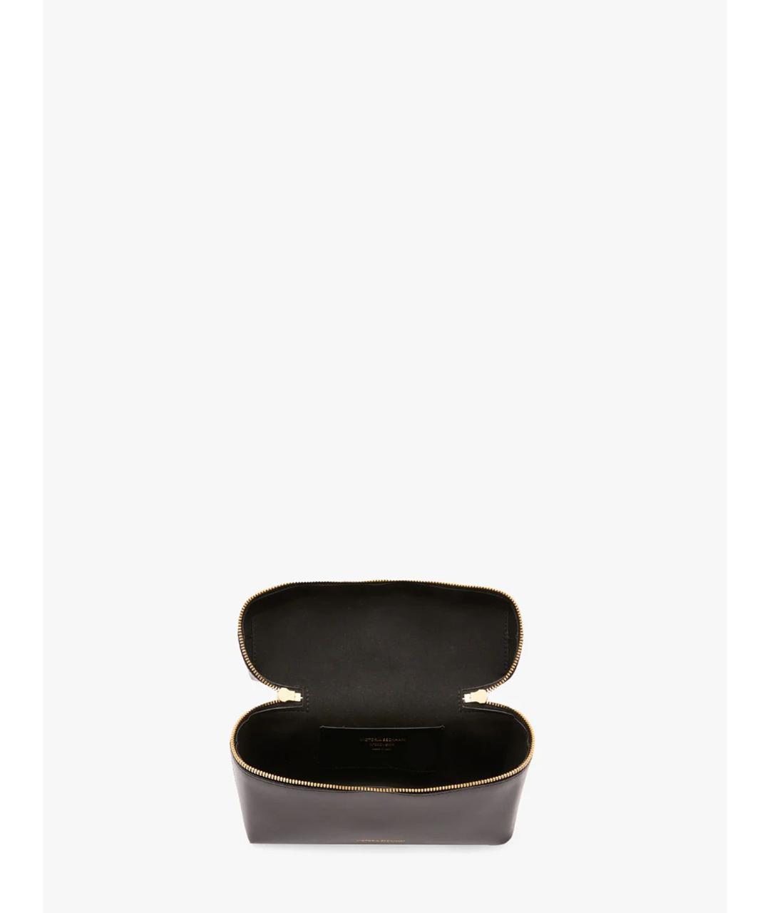 VICTORIA BECKHAM Черная кожаная сумка через плечо, фото 5