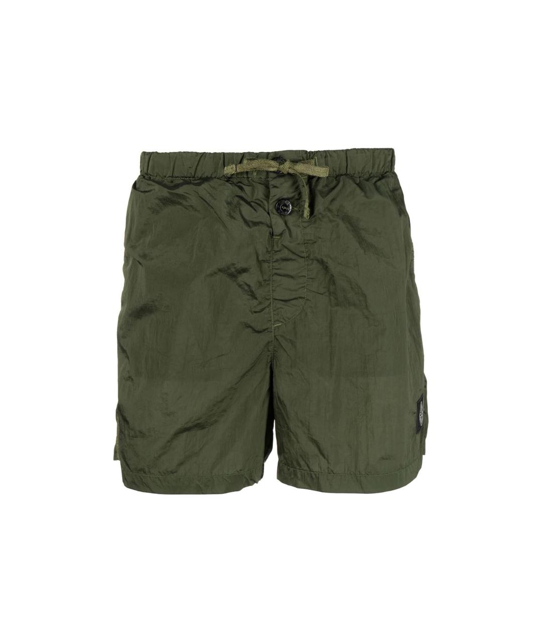 STONE ISLAND Зеленые шорты, фото 1