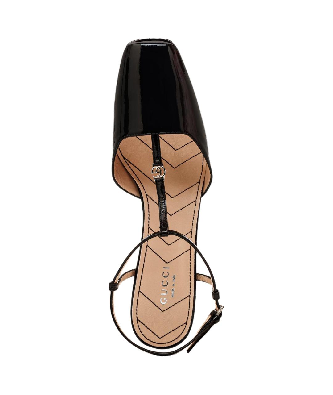 GUCCI Черные кожаные туфли, фото 5