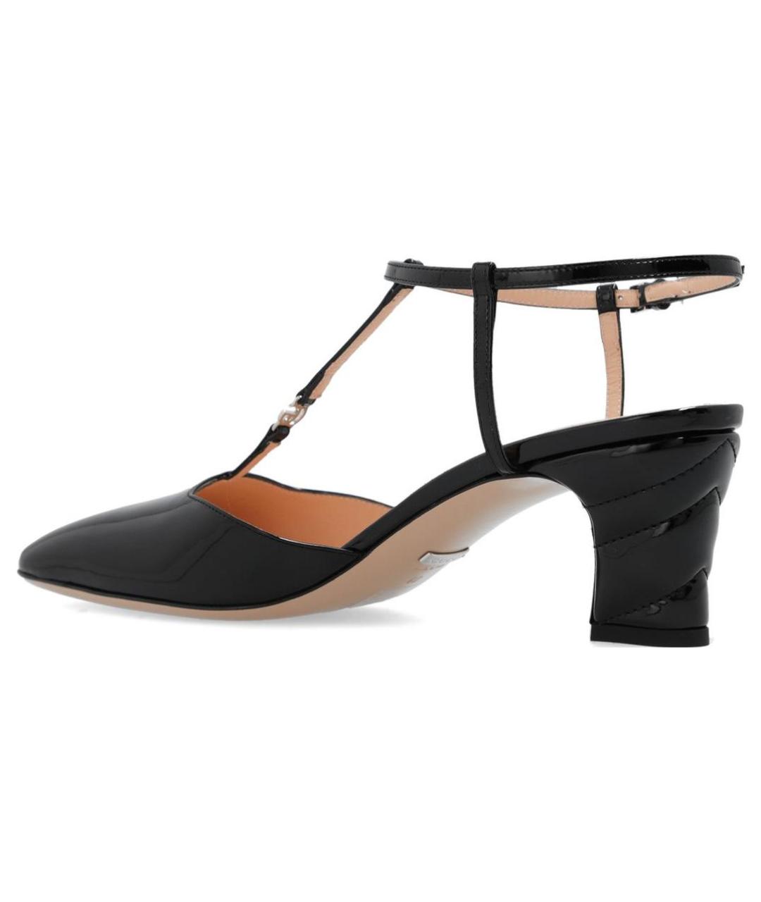 GUCCI Черные кожаные туфли, фото 4