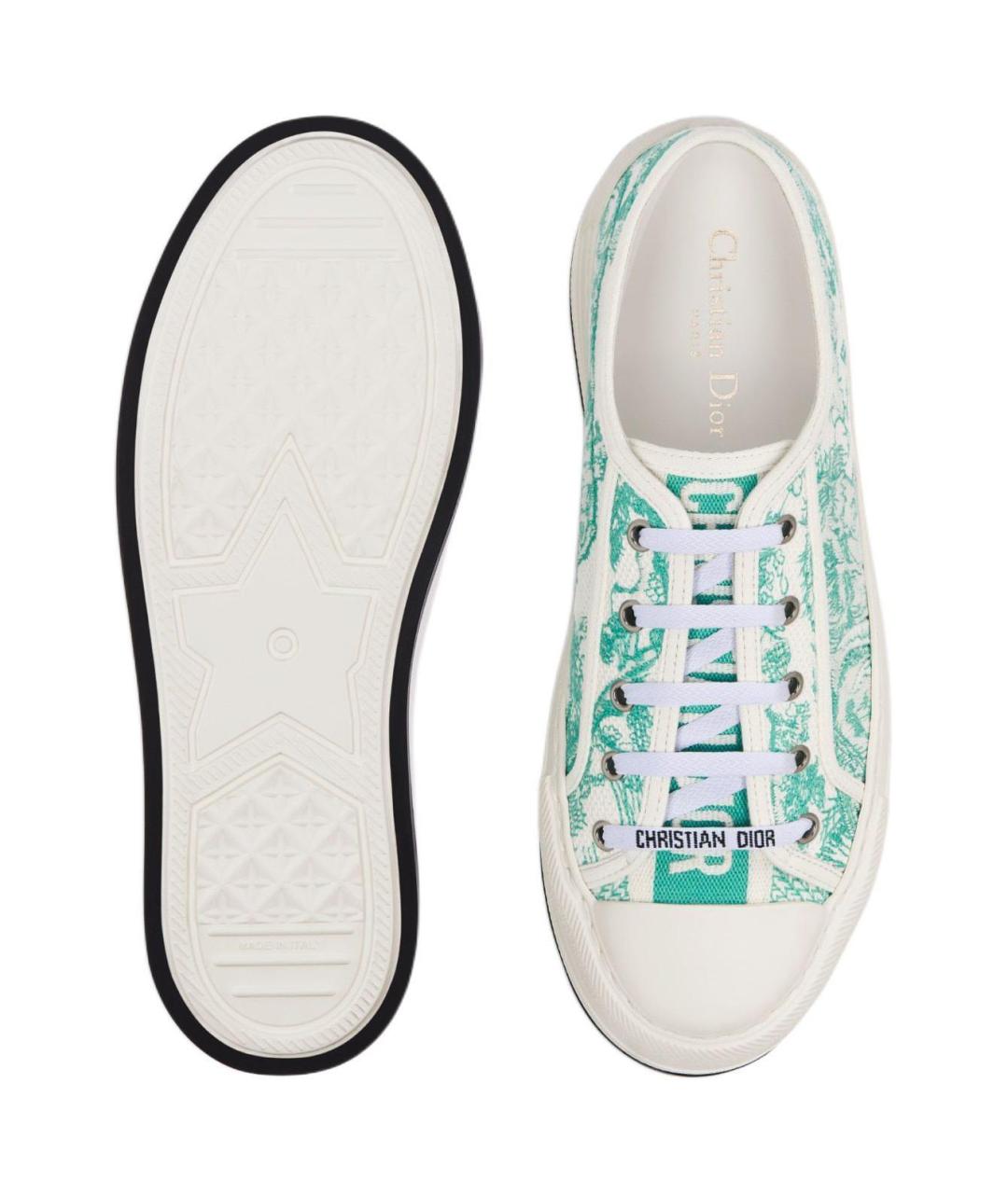 CHRISTIAN DIOR Мульти текстильные кеды, фото 5