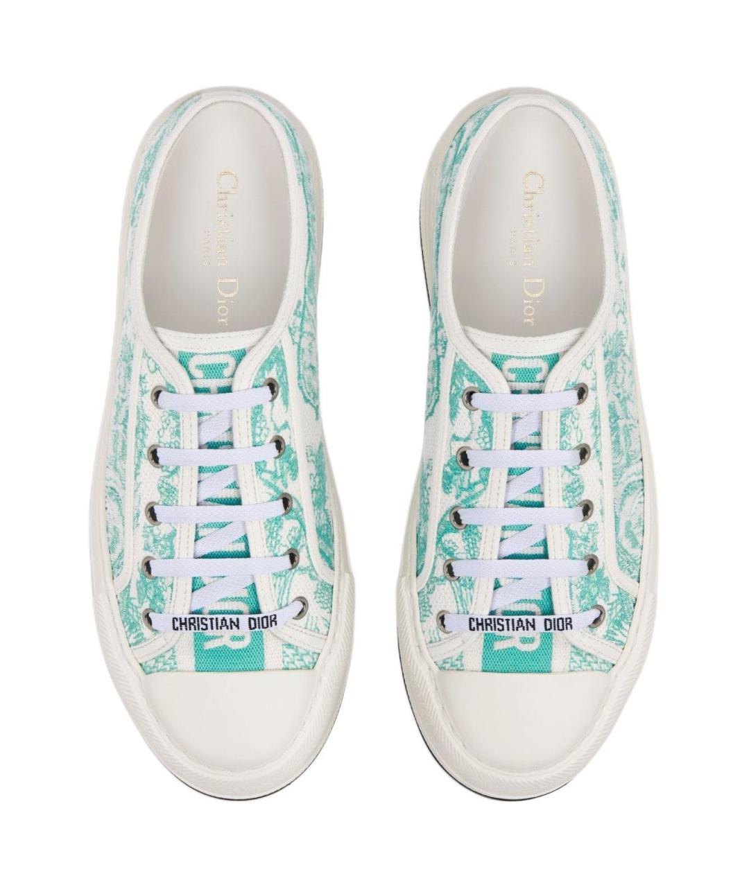 CHRISTIAN DIOR Мульти текстильные кеды, фото 4