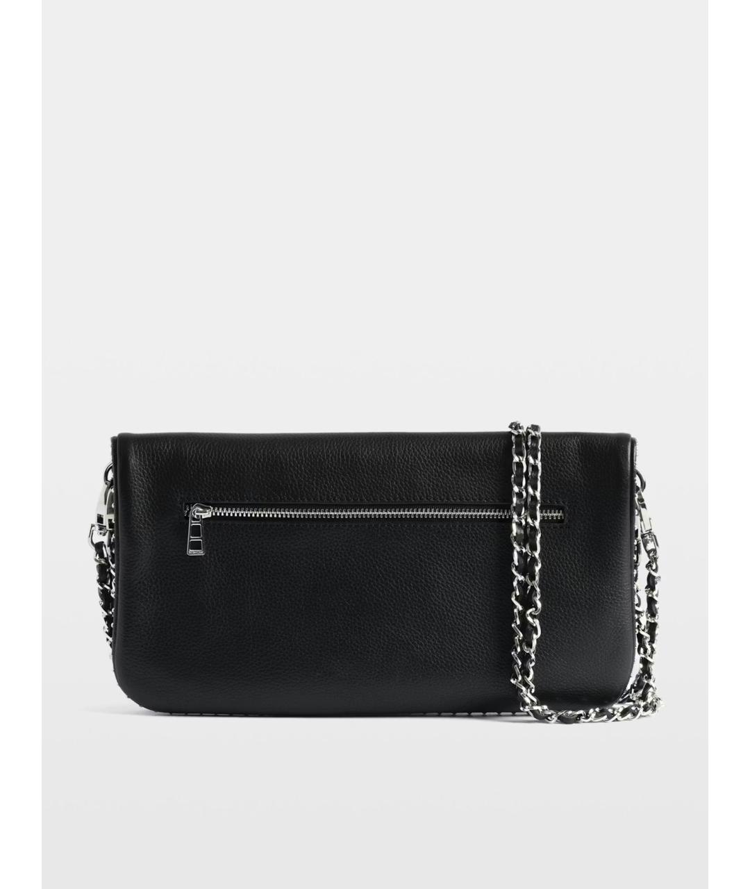 ZADIG & VOLTAIRE Черная кожаная сумка через плечо, фото 5