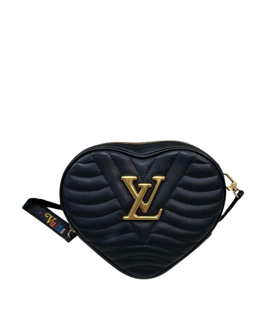 LOUIS VUITTON Черная кожаная сумка с короткими ручками, фото 1