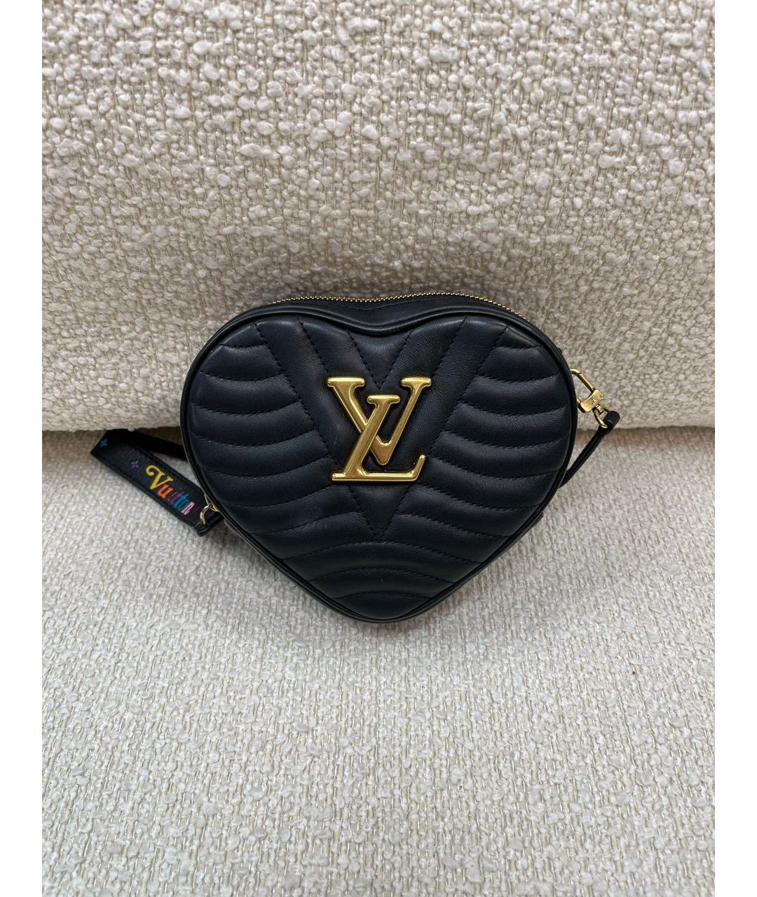 LOUIS VUITTON Черная кожаная сумка с короткими ручками, фото 8