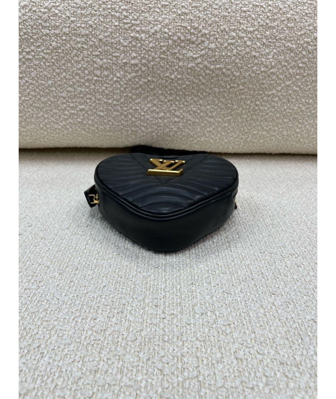 LOUIS VUITTON Черная кожаная сумка с короткими ручками, фото 6