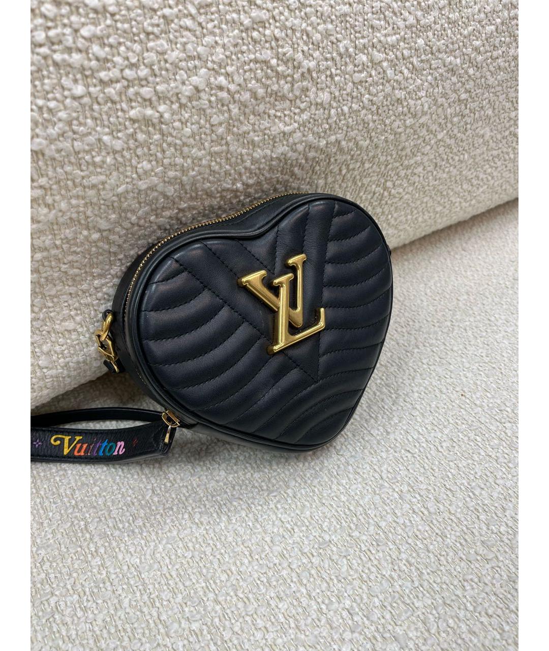 LOUIS VUITTON Черная кожаная сумка с короткими ручками, фото 2