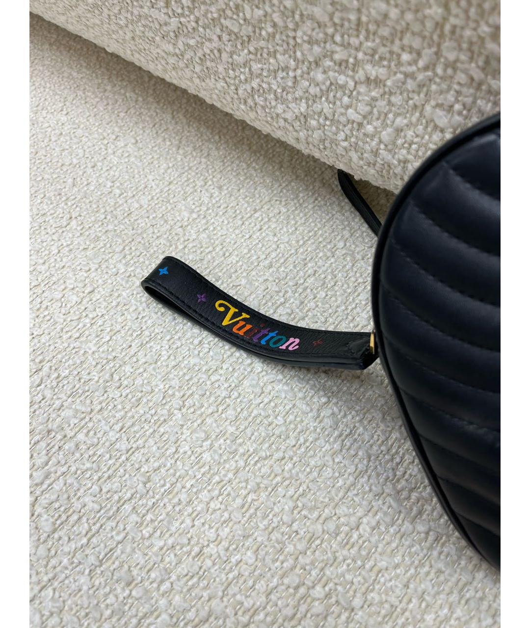 LOUIS VUITTON Черная кожаная сумка с короткими ручками, фото 7