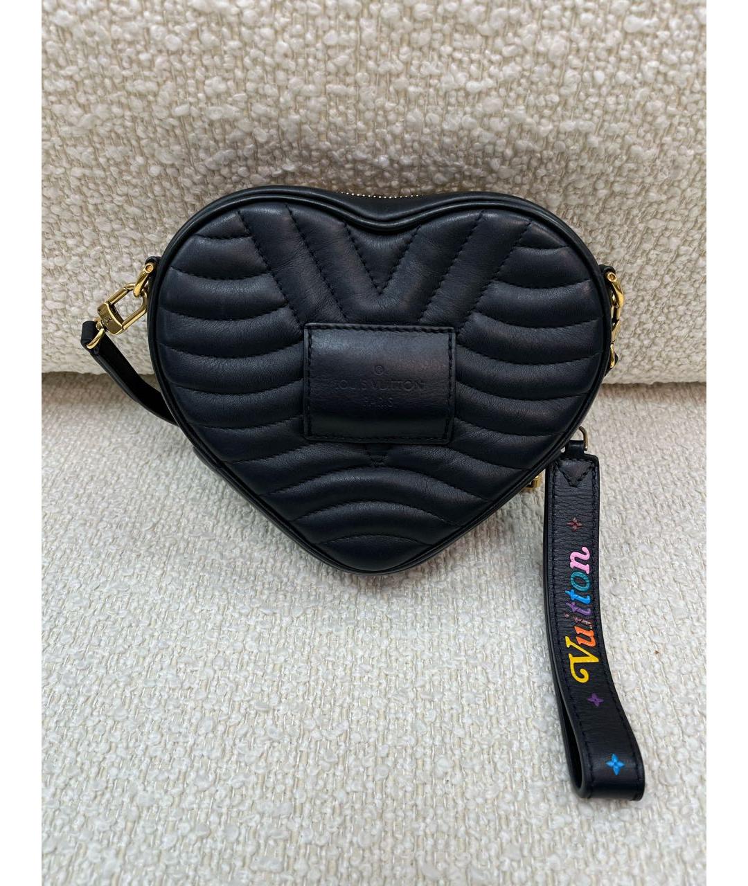 LOUIS VUITTON Черная кожаная сумка с короткими ручками, фото 3