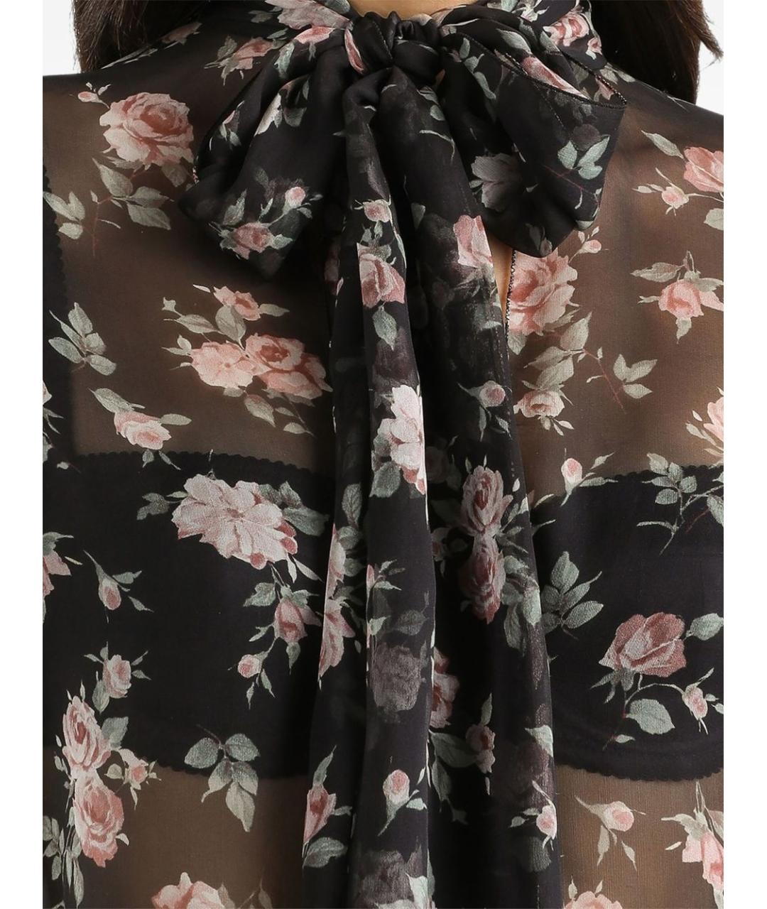 DOLCE&GABBANA Мульти шелковая рубашка, фото 3