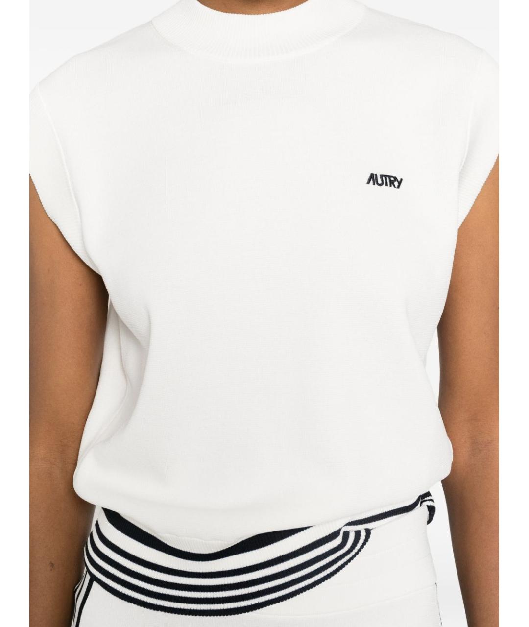 AUTRY Белая вискозная жилетка, фото 2