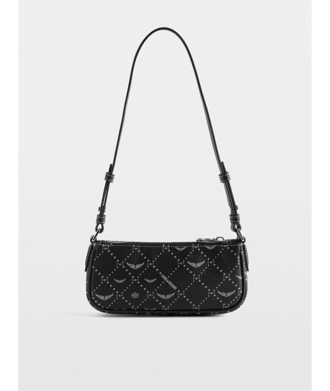 ZADIG & VOLTAIRE Черная сумка через плечо из искусственной кожи, фото 2